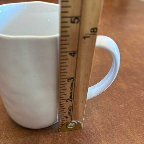 Crate & Barrel White Ceramic Mug - Picture 4 of 5